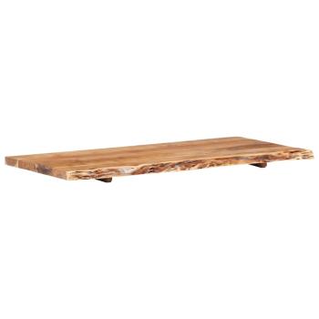 Badezimmer-Waschtischplatte Massivholz Akazie 114x52x4 cm