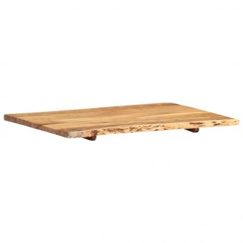 Tischplatte Massivholz Akazie 80x(50-60)x2,5 cm