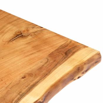 Tischplatte Massivholz Akazie 100x(50-60)x2,5 cm 