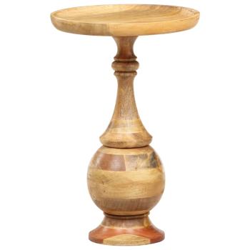 Runder Beistelltisch 43 x 43 x 66 cm Massivholz Mango