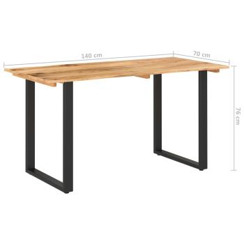 Esstisch 140×70×76 cm Akazie-Massivholz
