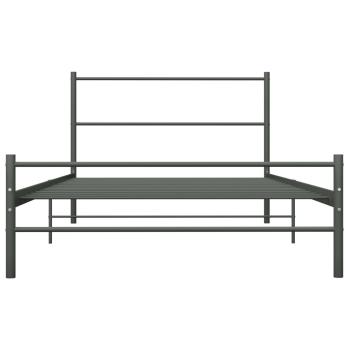Bettgestell Grau Metall 90×200 cm