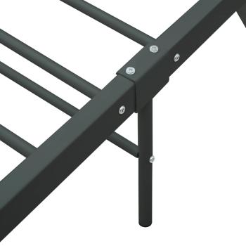 Bettgestell ohne Matratze Grau Metall 140×200 cm