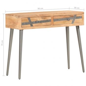 Konsolentisch 90x30x75 cm Massivholz Akazie