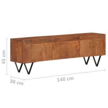 TV-Schrank 140x30x46 cm Massivholz Mango