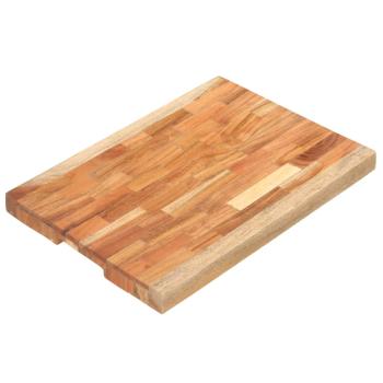 Hackblock 50x35x4 cm Akazie Massivholz