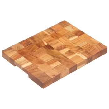 Hackblock 40×30×3,8 cm Akazie Massivholz  