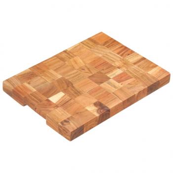 Hackblock 40×30×3,8 cm Akazie Massivholz  