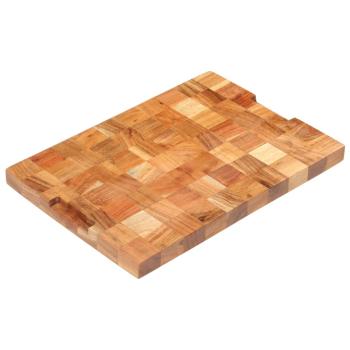 Hackblock 50×30×3,8 cm Akazie Massivholz
