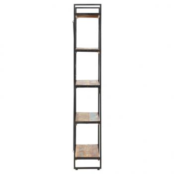 Bücherregal 5 Fächer 90x30x180 cm Altholz Massiv