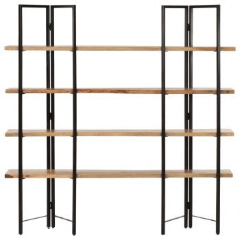 Bücherregal mit 4 Regalböden 160x35x160 cm Mango Massivholz