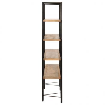 Bücherregal mit 4 Regalböden 160x35x160 cm Mango Massivholz