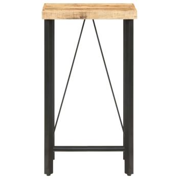 Bartisch 60x60x107 cm Raues Mangoholz  