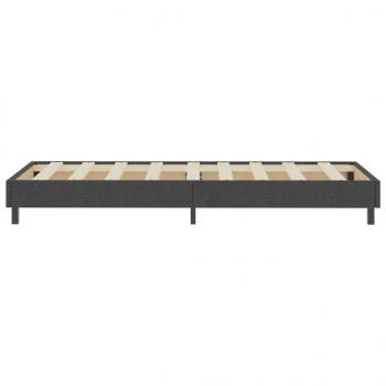 Boxspring-Bettgestell Grau Stoff 90x200 cm