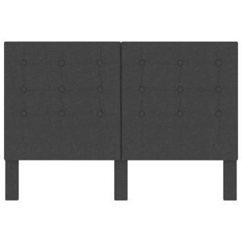 Kopfteil Getuftet Dunkelgrau Stoff 140 x 200 cm 