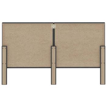 Kopfteil Getuftet Dunkelgrau Stoff 160 x 200 cm