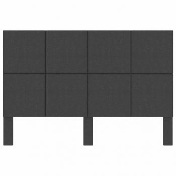 Kopfteil Dunkelgrau Stoff 160×200 cm