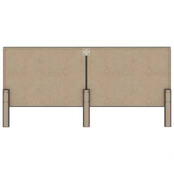 Kopfteil Dunkelgrau Stoff 200×200 cm