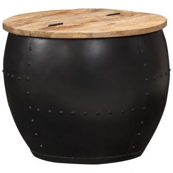 ARDEBO.de - Couchtisch Rund 53×43 cm Massivholz Mango