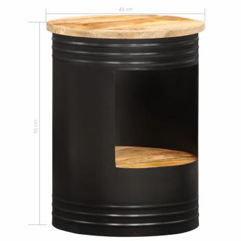 Couchtisch 43x55 cm Massivholz Mango