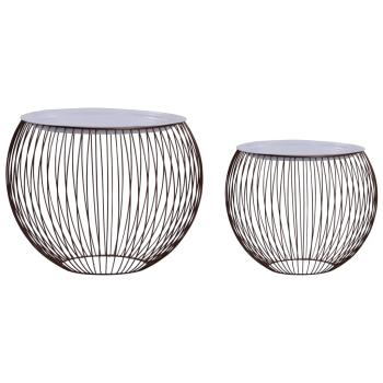 ARDEBO.de - Couchtisch 2 Stk. Golden