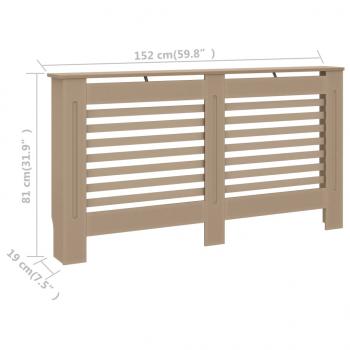 Heizkörperverkleidung 152x19x81,5 cm MDF