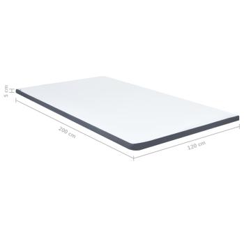 Boxspringbett-Matratzenauflage 200 x 120 x 5 cm Mittelweich