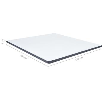 Boxspringbett-Matratzenauflage 200 x 180 x 5 cm Mittelweich