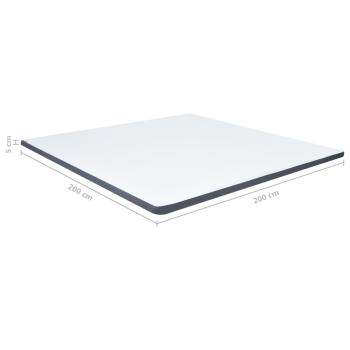 Boxspringbett-Matratzenauflage 200 x 200 x 5 cm Mittelweich