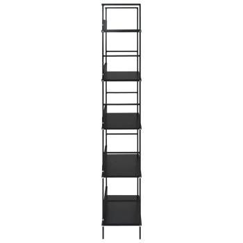 Bücherregal 5 Regalböden Schwarz 60x27,6x158,5 cm Holzwerkstoff