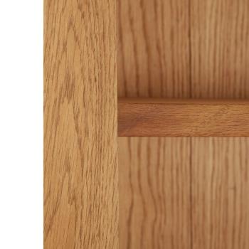 Bücherregal 7 Fächer 90x22,5x200 cm Massivholz Eiche