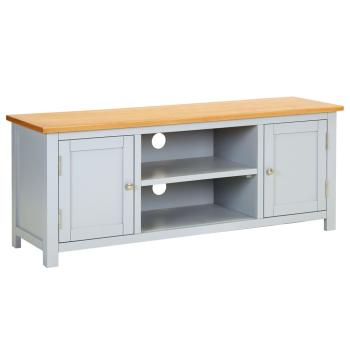 ARDEBO.de - TV-Schrank 120x35x48 cm Massivholz Eiche