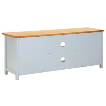 TV-Schrank 120x35x48 cm Massivholz Eiche