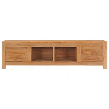 TV-Schrank 135x30x35 cm Massivholz Teak