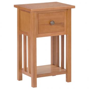 ARDEBO.de - Zeitungstisch mit Schublade 35x27x55 cm Massivholz Eiche