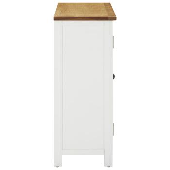Weinschrank 80x32x80 cm Eiche Massivholz