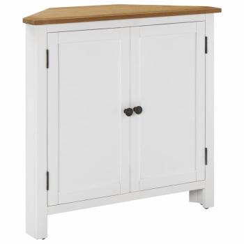 ARDEBO.de - Eckschrank 80x33,5x78 cm Eiche Massivholz