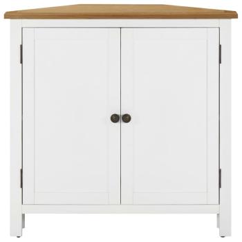 Eckschrank 80x33,5x78 cm Eiche Massivholz