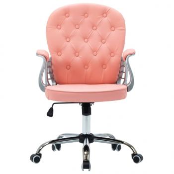 Bürodrehstuhl Rosa Kunstleder 