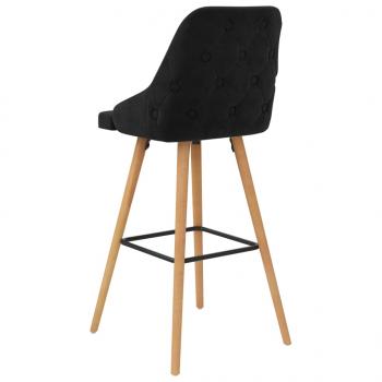 Barhocker 2 Stk. Schwarz Samt 