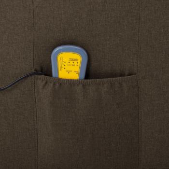 Massagesessel Braun Stoff