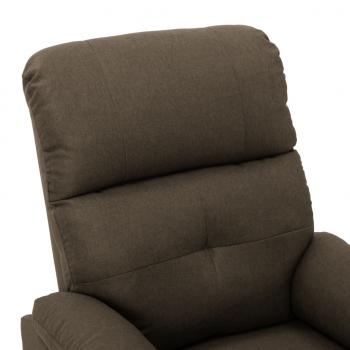 Massagesessel Braun Stoff
