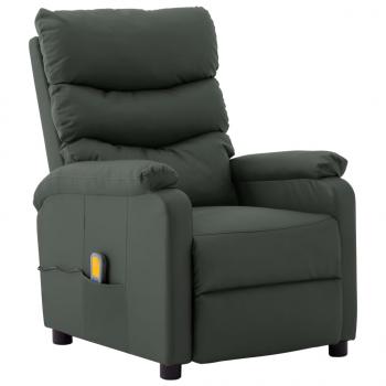 Massagesessel Grau Kunstleder