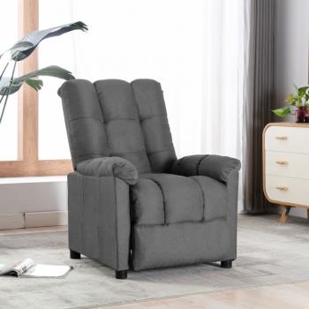 ARDEBO.de - Relaxsessel Hellgrau Stoff