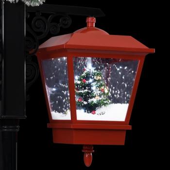 Weihnachts-Straßenlampe mit Weihnachtsmann 81 x 40 x 188 cm PVC