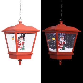Weihnachts-Hängelampe LED-Licht und Weihnachtsmann Rot 27×27×45