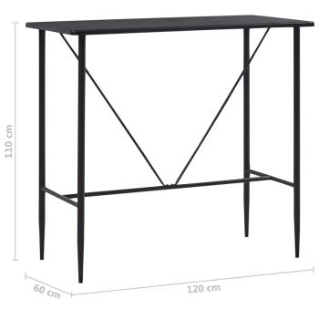 5-tlg. Bar-Set Stoff Schwarz