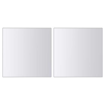 48-tlg. Spiegelfliesen-Set Quadratisch Glas