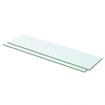 ARDEBO.de - Regalböden 2 Stk. Glas Transparent 60 x 12 cm