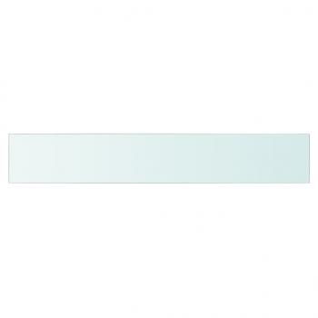 Regalböden 2 Stk. Glas Transparent 90x15 cm